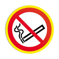 Panneau Interdiction Fumer ISO 7010 - Signalétique Pro