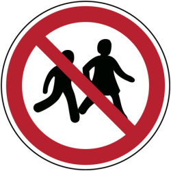 Panneau Accès Interdit Enfants P036 | Sécurité Industrielle
