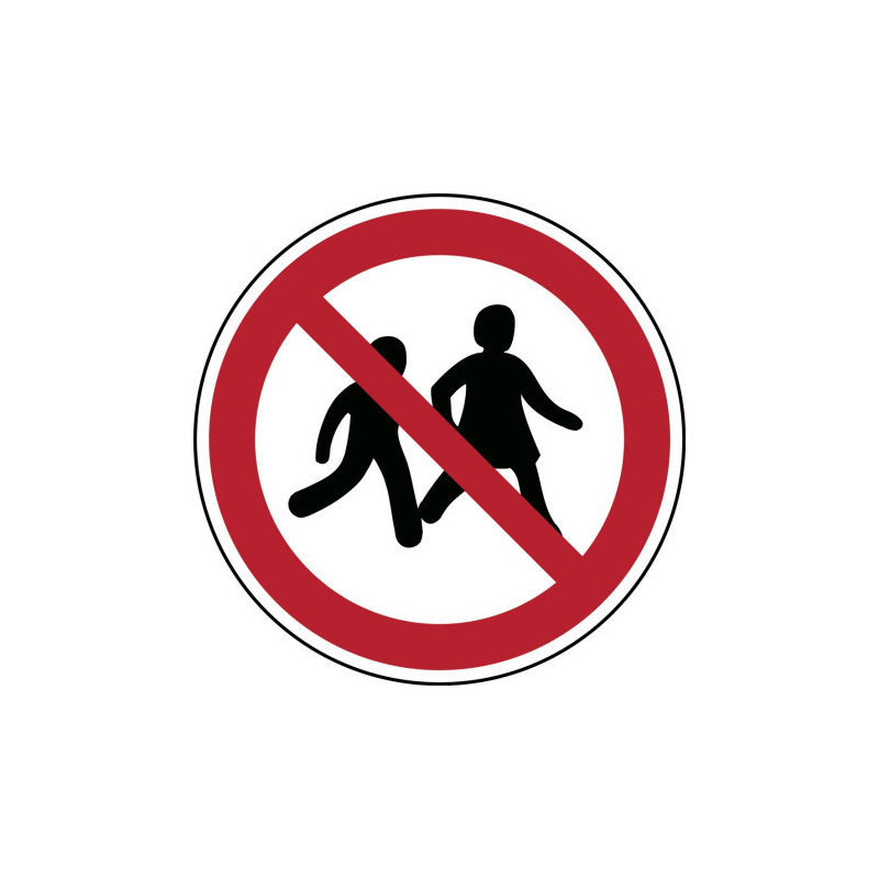 Panneau Accès Interdit Enfants P036 | Sécurité Industrielle