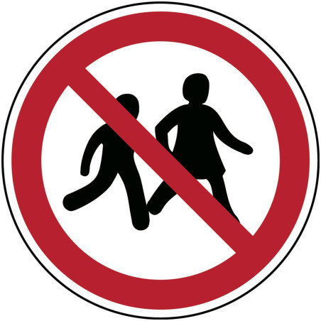 Panneau Accès Interdit Enfants P036 | Sécurité Industrielle