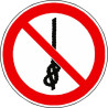 Panneau Interdiction Noeuds Corde P030 | Sécurité Travaux