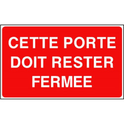 Panneau Obligation Porte Fermée | Sécurité Industrielle B2B