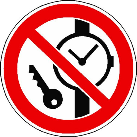 Signalétique Interdiction Montres & Métaux | Zone-Print.fr