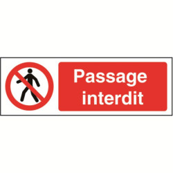 Signalétique Passage Interdit | Sécurité Industrielle Zone-Print