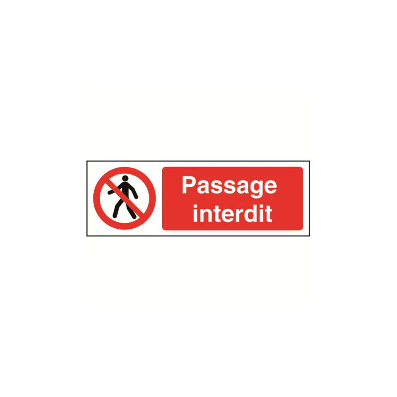 Signalétique Passage Interdit | Sécurité Industrielle Zone-Print