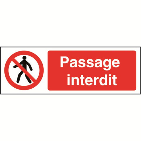 Signalétique Passage Interdit | Sécurité Industrielle Zone-Print