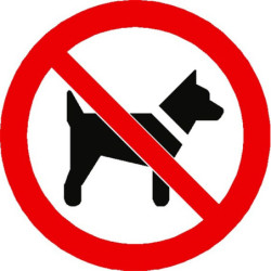 Panneau Interdit aux Chiens ISO 7010 | Signalétique Pro Zone-Print