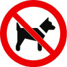 Panneau Interdit aux Chiens ISO 7010 | Signalétique Pro Zone-Print
