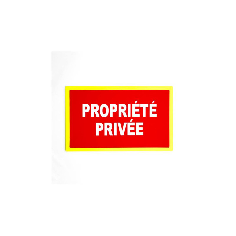 Panneau Propriété Privée | Interdiction d'accès | Zone-Print