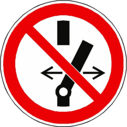 Panneau Interdiction Manipulation Interrupteur P031 | Zone-Print