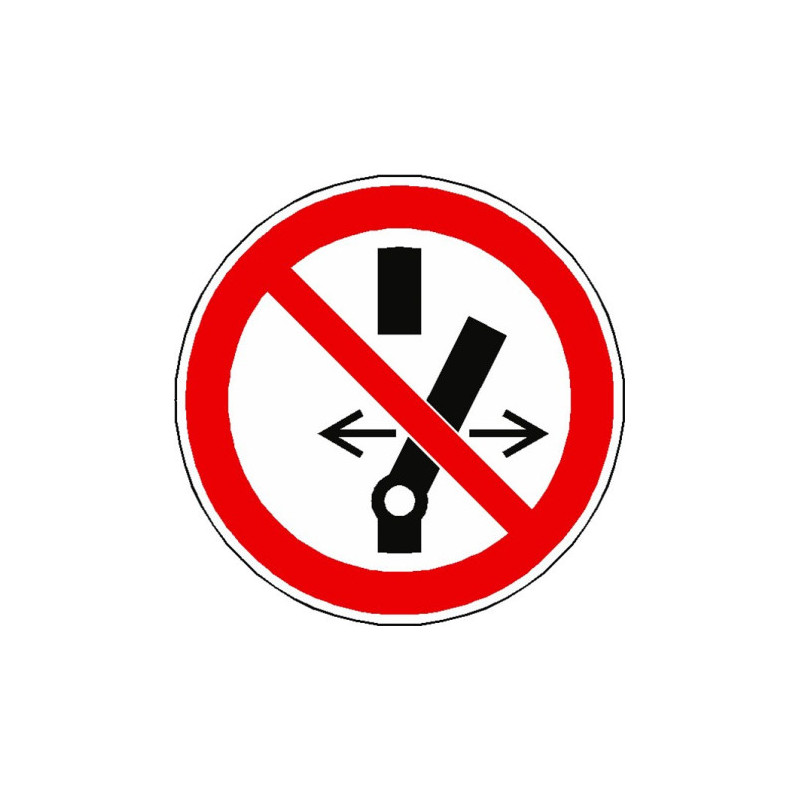 Panneau Interdiction Manipulation Interrupteur P031 | Zone-Print