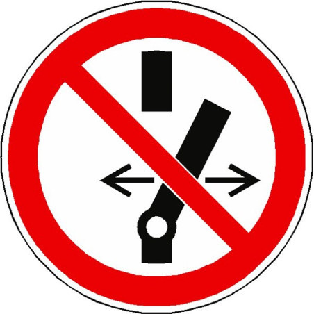 Panneau Interdiction Manipulation Interrupteur P031 | Zone-Print