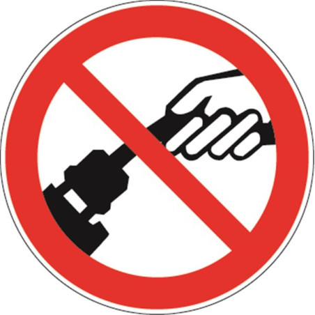 Panneau Interdiction Débrancher Câble | Sécurité Électrique