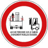 Panneau Sécurité : Interdiction Monter Ridelles Baissées