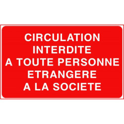 Panneau Accès Interdit - Personnel Non Autorisé | Zone-Print