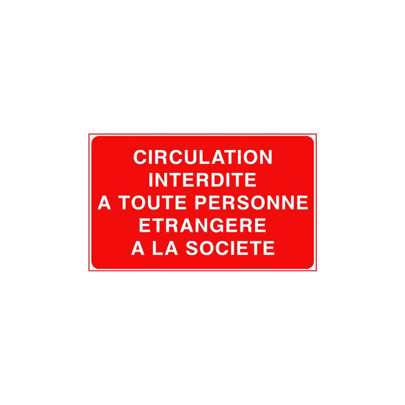 Panneau Accès Interdit - Personnel Non Autorisé | Zone-Print