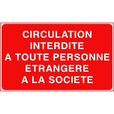 Panneau Accès Interdit - Personnel Non Autorisé | Zone-Print