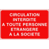 Panneau Accès Interdit - Personnel Non Autorisé | Zone-Print
