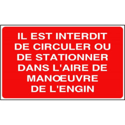 Panneau Interdiction Circuler/Stationner | Signalétique Pro