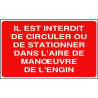 Panneau Interdiction Circuler/Stationner | Signalétique Pro