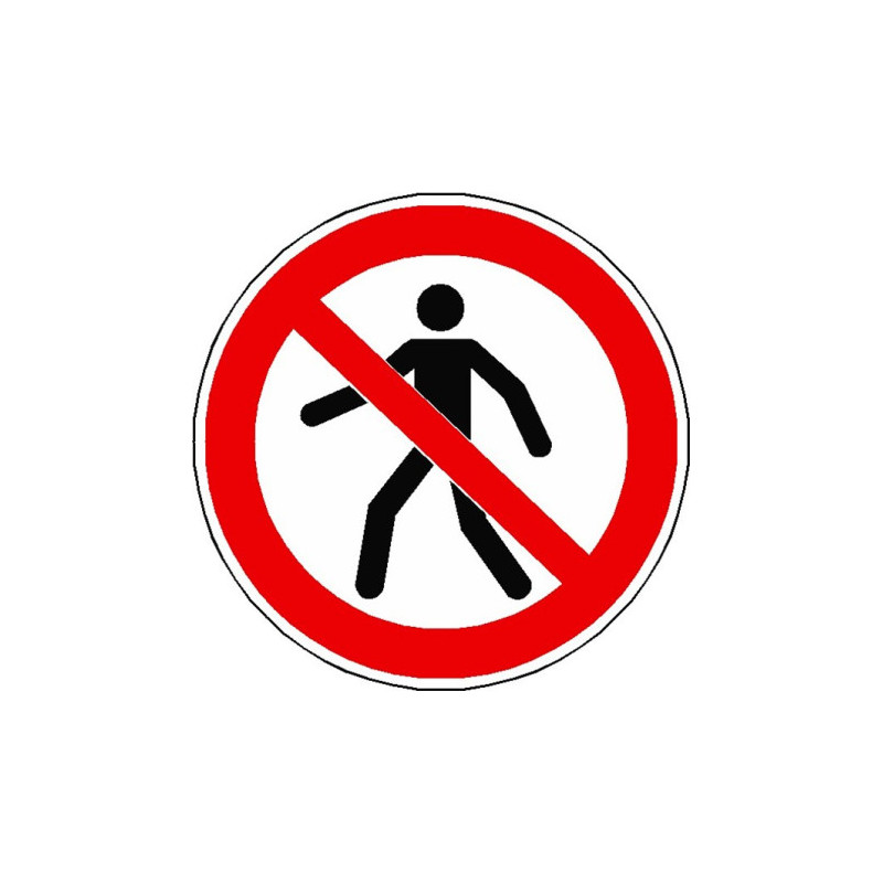 Panneau Passage Piéton Interdit | Signalisation Pro Zone-Print