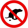 Panneau Déjection Canine Interdite | Signalétique Pro Zone-Print