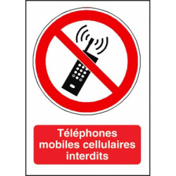 Panneau Interdiction Téléphone Portable | Signalétique Pro