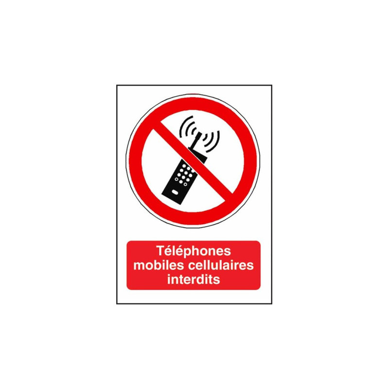 Panneau Interdiction Téléphone Portable | Signalétique Pro