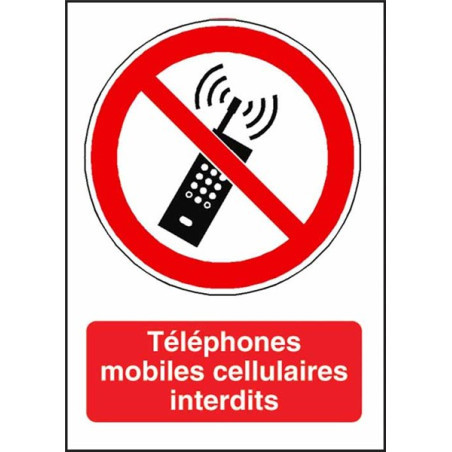 Panneau Interdiction Téléphone Portable | Signalétique Pro