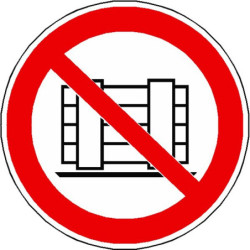 Panneau Ne Pas Obstruer | ISO 7010 P023 | Zone-Print.fr