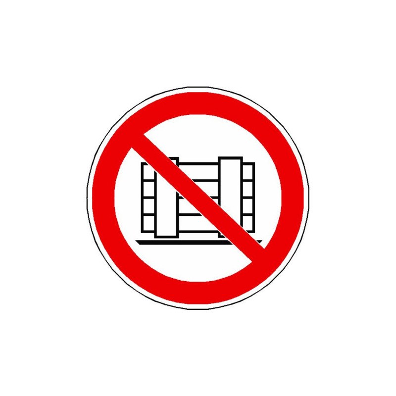 Panneau Ne Pas Obstruer | ISO 7010 P023 | Zone-Print.fr
