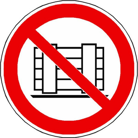 Panneau Ne Pas Obstruer | ISO 7010 P023 | Zone-Print.fr