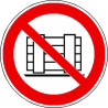 Panneau Ne Pas Obstruer | ISO 7010 P023 | Zone-Print.fr