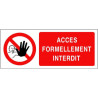 Panneau Accès Interdit | Signalétique Sécurité Zone-Print