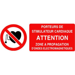 Panneau Danger Champ Magnétique | Stimulateur Cardiaque | Zone-Print