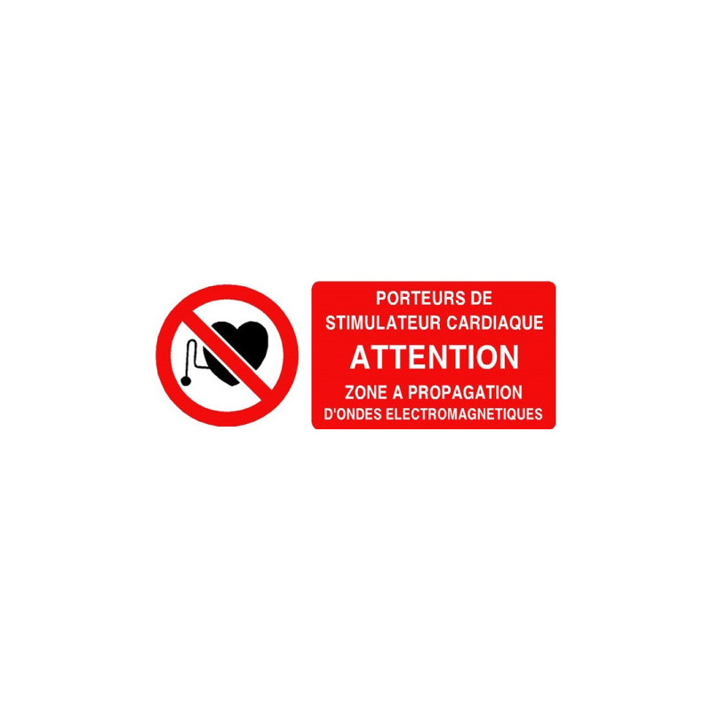 Panneau Danger Champ Magnétique | Stimulateur Cardiaque | Zone-Print