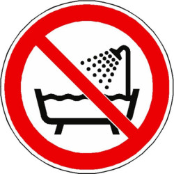 Panneau Interdiction Réservoir d'Eau ISO 7010 P026 | Zone-Print