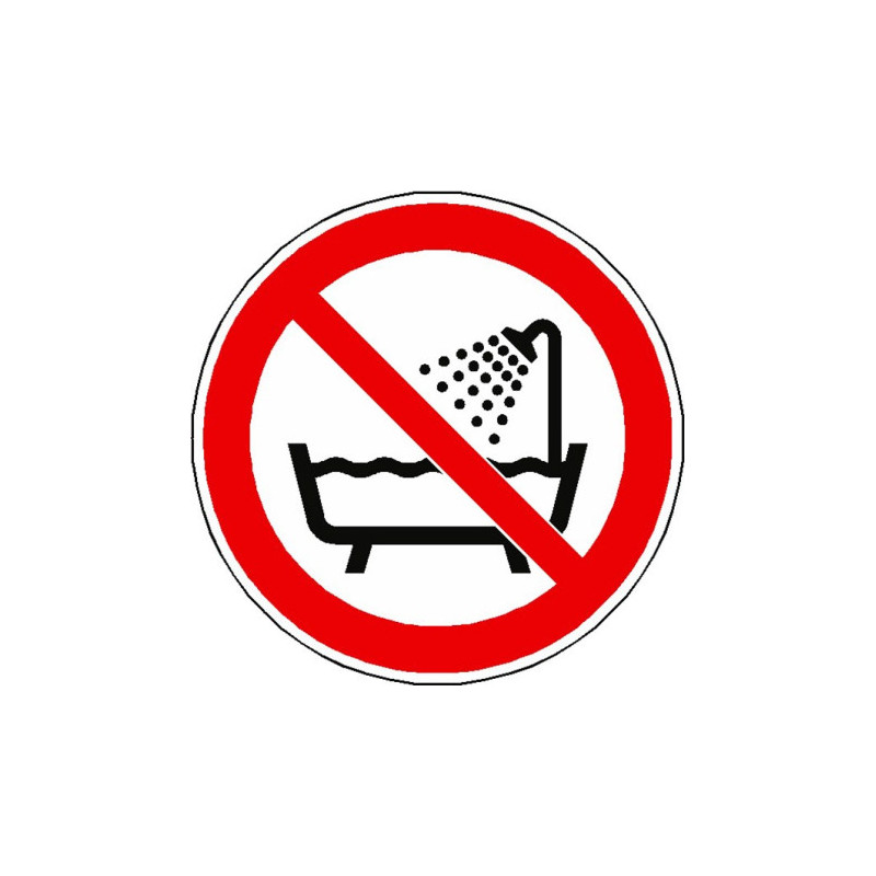 Panneau Interdiction Réservoir d'Eau ISO 7010 P026 | Zone-Print