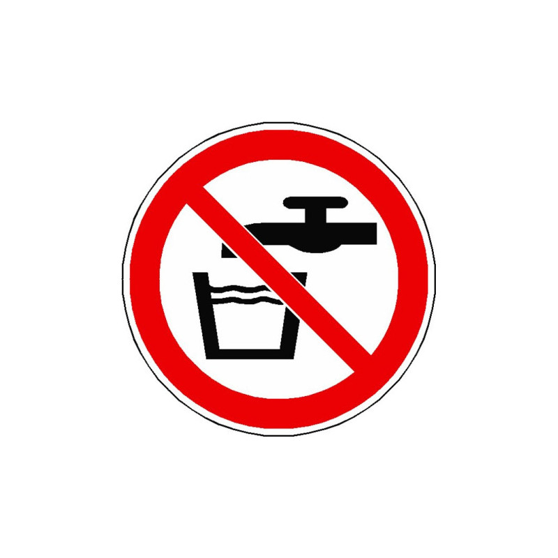 Signalétique Eau Non Potable ISO 7010 P005 | Pro
