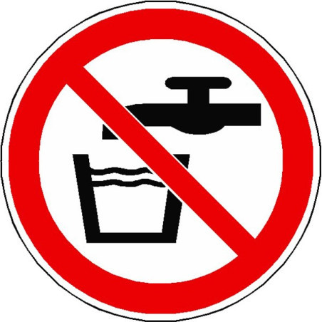 Signalétique Eau Non Potable ISO 7010 P005 | Pro