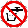 Signalétique Eau Non Potable ISO 7010 P005 | Pro