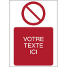 Signalétique Interdiction de Fumer Personnalisée ISO 7010