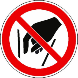 Panneau Interdiction de Toucher ISO 7010 | Sécurité Pro