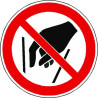 Panneau Interdiction de Toucher ISO 7010 | Sécurité Pro