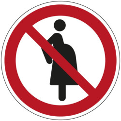 Panneau Interdit Femmes Enceintes | ISO 7010 | Zone-Print