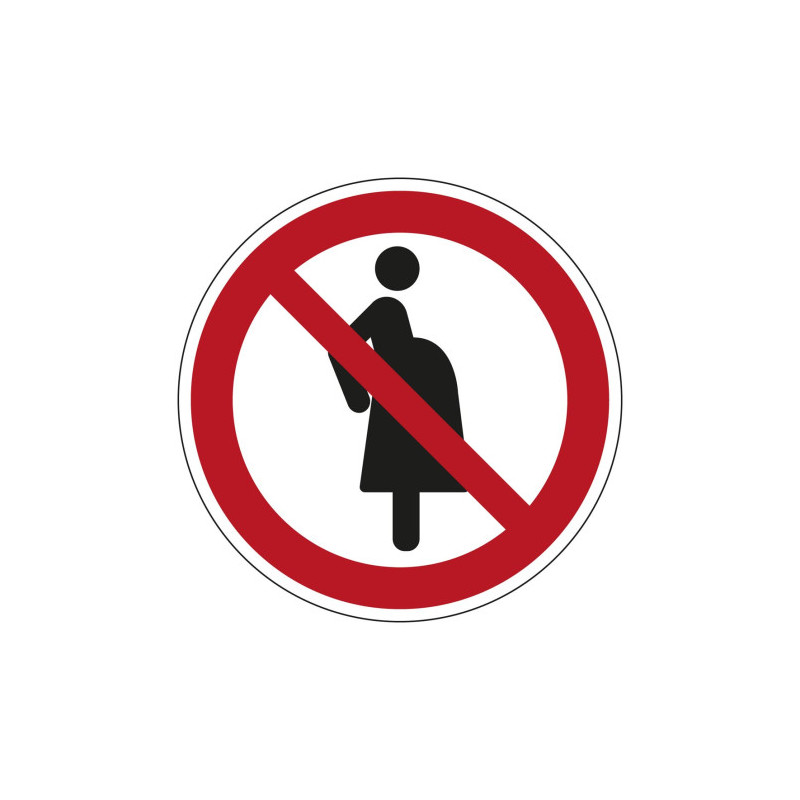 Panneau Interdit Femmes Enceintes | ISO 7010 | Zone-Print