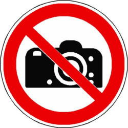 Panneau Interdiction de Photographier ISO 7010 P029 | Zone-Print