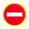 Panneau Sens Interdit | Signalétique BTP & Industrie | Zone-Print