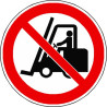 Panneau Interdiction Chariots Élévateurs ISO 7010 | Zone-Print