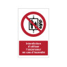 Panneau Interdiction Ascenseur Incendie P020 | Zone-Print
